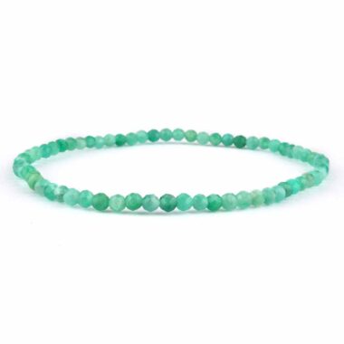 Smaragd facettiert Ø 3,1 mm Edelstein Armband flexibel und dehnbar Edelsteine Heilsteine bei Wunderstein24