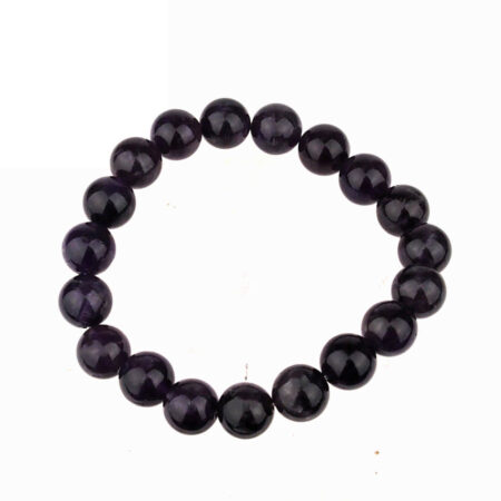 Amethyst Ø 10 mm Kugel Edelstein Armband flexibel und dehnbar Edelsteine Heilsteine bei Wunderstein24