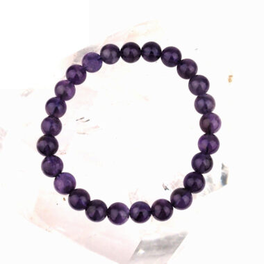 Amethyst Ø 8 mm Kugel Edelstein Armband flexibel und dehnbar Edelsteine Heilsteine bei Wunderstein24