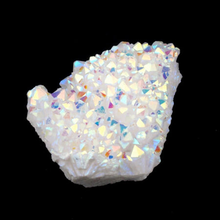 Aqua Aura Bergkristall Stufe weiß aus Brasilien Edelsteine Heilsteine bei Wunderstein24