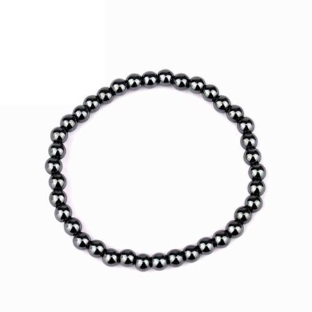 Hämatit Ø 4,5 mm Kinder Kugel Edelstein Armband flexibel und dehnbar Edelsteine Heilsteine bei Wunderstein24