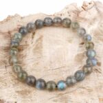 Labradorit Ø 8 mm Kugel Edelstein Armband flexibel und dehnbar Edelsteine Heilsteine bei Wunderstein24