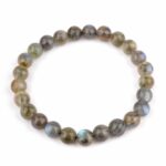 Labradorit Ø 8 mm Kugel Edelstein Armband flexibel und dehnbar Edelsteine Heilsteine bei Wunderstein24