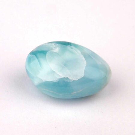 Larimar Handschmeichler | Trommelstein in bester Farbe und Qualität Edelsteine Heilsteine bei Wunderstein24