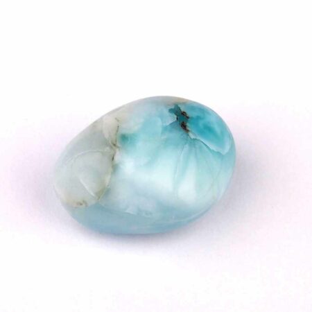 Larimar Handschmeichler | Trommelstein in bester Farbe und Qualität Edelsteine Heilsteine bei Wunderstein24