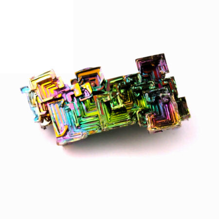 Wismut (Bismuth) Kristall Stufe in einzigartiger Qualität und Farbe Edelsteine Heilsteine bei Wunderstein24