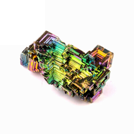 Wismut (Bismuth) Kristall Stufe in einzigartiger Qualität und Farbe Edelsteine Heilsteine bei Wunderstein24