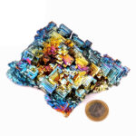 Wismut (Bismuth) Kristall Stufe in einzigartiger Qualität und Farbe Edelsteine Heilsteine bei Wunderstein24