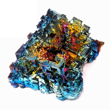 große Wismut (Bismuth) Kristall Stufe in bester Qualität und Farbe Edelsteine Heilsteine bei Wunderstein24