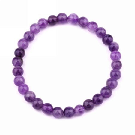 Amethyst Ø 6 mm Kugel Edelstein Armband flexibel und dehnbar Top Preis! Edelsteine Heilsteine bei Wunderstein24