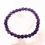 Amethyst Ø 6 mm facettiertes Kugel Edelstein Armband flexibel und dehnbar Edelsteine Heilsteine bei Wunderstein24