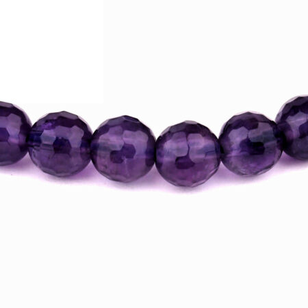 Amethyst Ø 6 mm facettiertes Kugel Edelstein Armband flexibel und dehnbar Edelsteine Heilsteine bei Wunderstein24