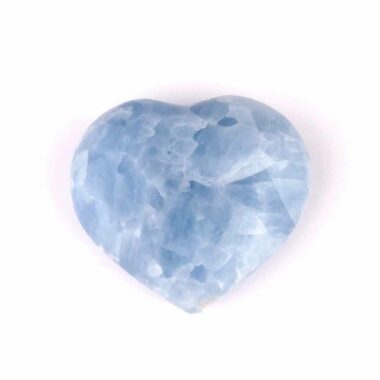 Großes Calcit Herz hellblau poliert in bester Qualität und Farbe Edelsteine Heilsteine bei Wunderstein24