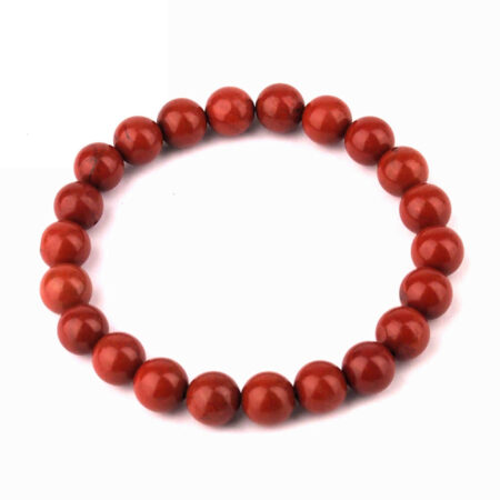 Jaspis rot Ø 8 mm Kugel Edelstein Armband flexibel und dehnbar Edelsteine Heilsteine bei Wunderstein24