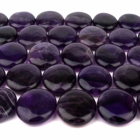 Amethyst Handschmeichler | Massagestein Ø 29 – 43 mm Edelsteine Heilsteine bei Wunderstein24