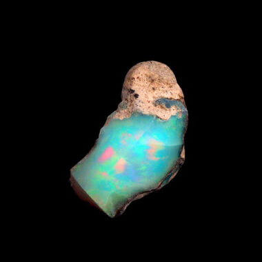 Opal Edelstein roh Ø 24,5 mm | 15,3 Karat Edelopal aus Äthiopien Edelsteine Heilsteine bei Wunderstein24