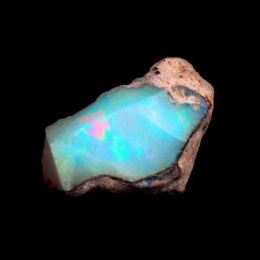 Opal Edelstein roh Ø 24,5 mm | 15,3 Karat Edelopal aus Äthiopien Edelsteine Heilsteine bei Wunderstein24