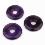 Amethyst Donut Anhänger Ø 30 mm Edelsteine Heilsteine bei Wunderstein24