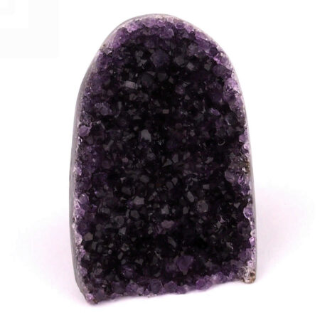 Amethyst Stufe mit poliertem Rand und Standfläche in Top Farbe und Qualität Edelsteine Heilsteine bei Wunderstein24