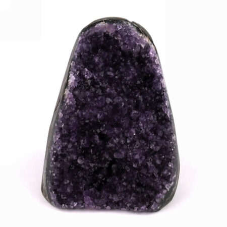 Amethyst Stufe mit poliertem Rand und Standfläche in Top Farbe und Qualität Edelsteine Heilsteine bei Wunderstein24