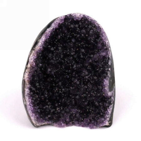 Amethyst Stufe mit poliertem Rand und Standfläche in Top Farbe und Qualität Edelsteine Heilsteine bei Wunderstein24