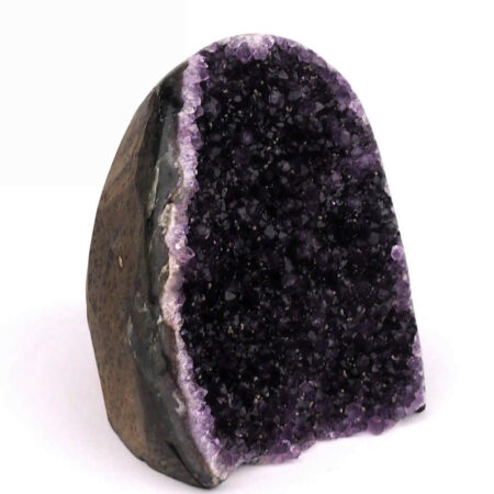 Amethyst Stufe mit poliertem Rand und Standfläche in Top Farbe und Qualität Edelsteine Heilsteine bei Wunderstein24