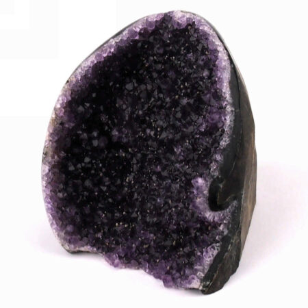 Amethyst Stufe mit poliertem Rand und Standfläche in Top Farbe und Qualität Edelsteine Heilsteine bei Wunderstein24