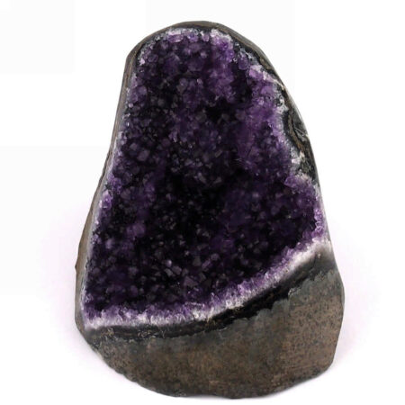 Amethyst Stufe mit poliertem Rand und Standfläche in Top Farbe und Qualität Edelsteine Heilsteine bei Wunderstein24