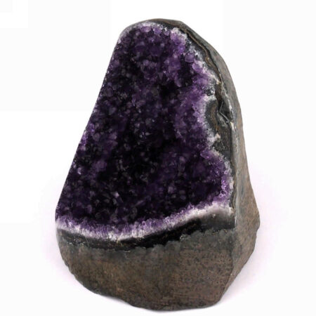 Amethyst Stufe mit poliertem Rand und Standfläche in Top Farbe und Qualität Edelsteine Heilsteine bei Wunderstein24