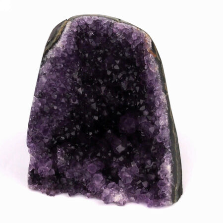 Amethyst Stufe mit poliertem Rand und Standfläche in Top Farbe und Qualität Edelsteine Heilsteine bei Wunderstein24