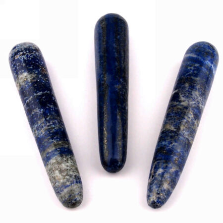 Lapislazuli – Massagestab rund Länge 108 – 120 mm Griffel für Reflexzonen Massage Edelsteine Heilsteine bei Wunderstein24