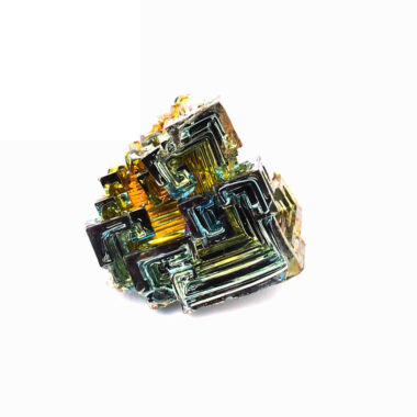 Wismut (Bismuth) Kristall Stufe in einzigartiger Qualität und Farbe Edelsteine Heilsteine bei Wunderstein24