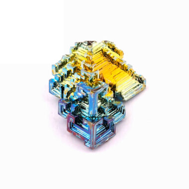 Wismut (Bismuth) Kristall Stufe in einzigartiger Qualität und Farbe Edelsteine Heilsteine bei Wunderstein24