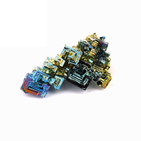 Wismut (Bismuth) Kristall Stufe in einzigartiger Qualität und Farbe Edelsteine Heilsteine bei Wunderstein24