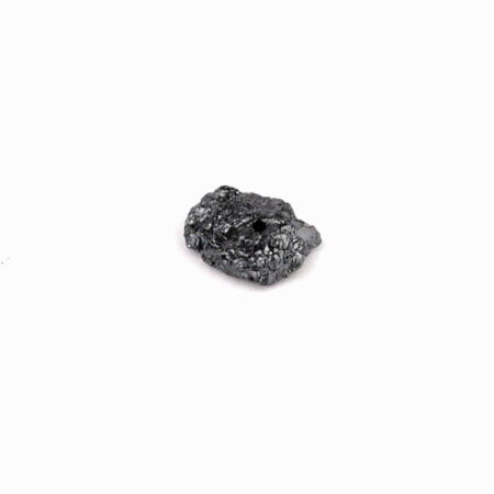 Diamant schwarz Ø ca. 5,4 mm Rohdiamant 0,7 Karat Brasilien gebohrt Edelsteine Heilsteine bei Wunderstein24