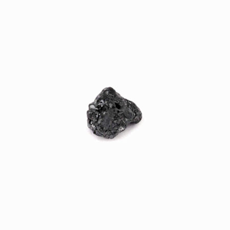 Diamant schwarz Ø ca. 6,3 mm Rohdiamant 0,85 Karat Brasilien gebohrt Edelsteine Heilsteine bei Wunderstein24