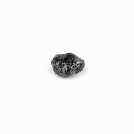 Diamant schwarz Ø ca. 5 mm Rohdiamant 0,7 Karat Brasilien gebohrt Edelsteine Heilsteine bei Wunderstein24