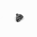 Diamant schwarz Ø ca. 7 mm Rohdiamant 0,8 Karat Brasilien gebohrt Edelsteine Heilsteine bei Wunderstein24