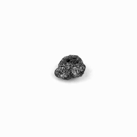 Diamant schwarz Ø ca. 5,5 mm Rohdiamant 0,65 Karat Brasilien gebohrt Edelsteine Heilsteine bei Wunderstein24