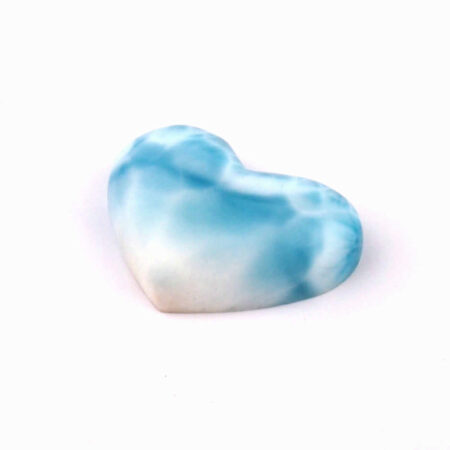 Larimar Herz | Cabochon in bester Farbe und Qualität Edelsteine Heilsteine bei Wunderstein24