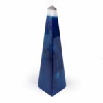 Achat Obelisk | Spitze blau aus Brasilien in bester Farbe und Struktur Edelsteine Heilsteine bei Wunderstein24