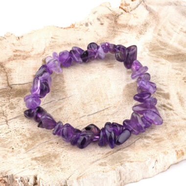 Amethyst Kinder Edelstein Armband flexibel und dehnbar Edelsteine Heilsteine bei Wunderstein24