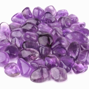 Amethyst Maraba Trommelsteine transparent Ø ca. 22 – 35 mm Edelsteine Heilsteine bei Wunderstein24