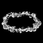 Bergkristall Kinder Edelstein Armband flexibel und dehnbar Edelsteine Heilsteine bei Wunderstein24