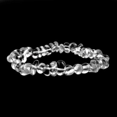 Bergkristall Kinder Edelstein Armband flexibel und dehnbar Edelsteine Heilsteine bei Wunderstein24