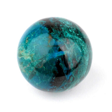 Chrysokoll Kugel aus Peru in einzigartiger Qualität und Farbe Edelsteine Heilsteine bei Wunderstein24