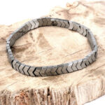 Hämatit Ø 6 mm Glieder Edelstein Armband flexibel und dehnbar Edelsteine Heilsteine bei Wunderstein24