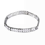 Hämatit Ø 6 mm Glieder Edelstein Armband flexibel und dehnbar Edelsteine Heilsteine bei Wunderstein24