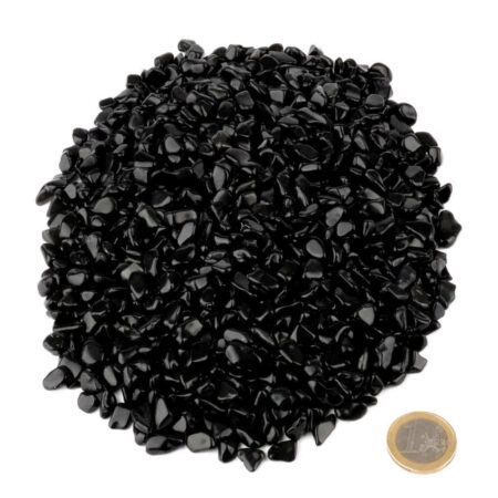 Obsidian Trommelsteine schwarz Ø ca. 8 – 12 mm zum Top-Preis Edelsteine Heilsteine bei Wunderstein24