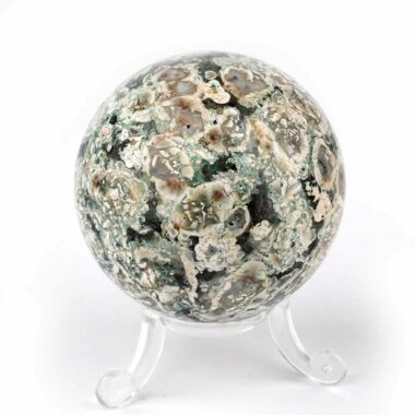 Rhyolith Kugel aus Australien Ø 58 mm in bester Farbe und Struktur Edelsteine Heilsteine bei Wunderstein24